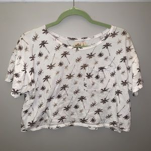 Hollister Palm Tree Crop Top 🌴